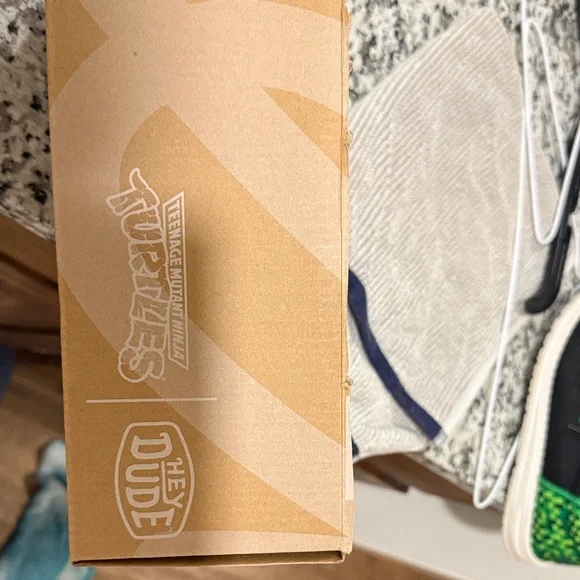 Boys Teenage Mutant Ninja Turtles Green Hey Dudes - Picture 7 of 7